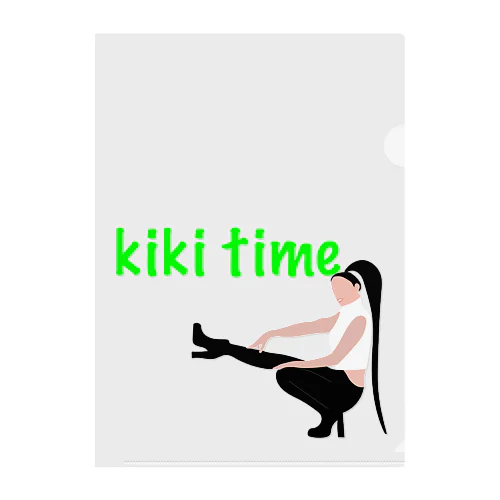 kiki time クリアファイル