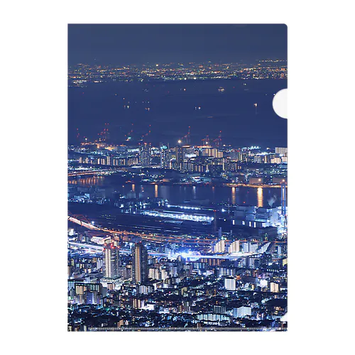 1000万ドルの夜景 Clear File Folder