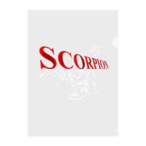 SCORPION(白) クリアファイル