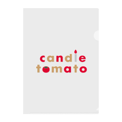 candle tomato クリアファイル