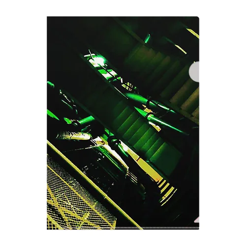 #ruins wearll(green) Clear File Folder