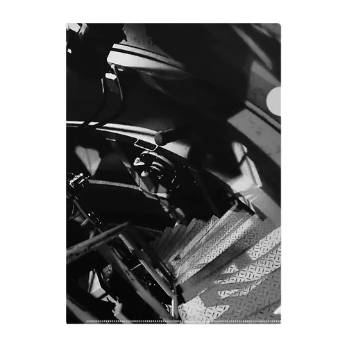 #ruins wearll red(Monochrome) Clear File Folder