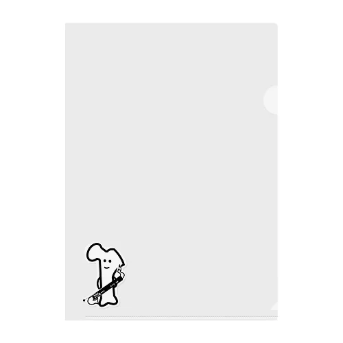 だいたいこつくん Bass Clarinet ver. Clear File Folder