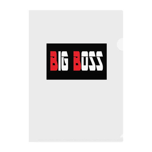 BIG BOSS Clear File Folder