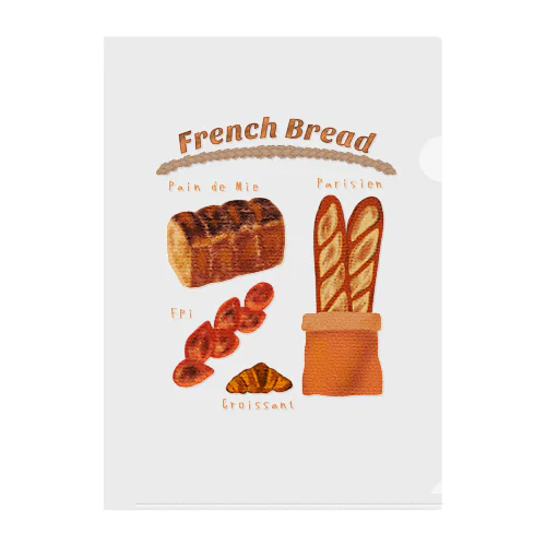 French Bread Clear File Folder