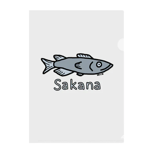 Sakana (魚) 色デザイン クリアファイル