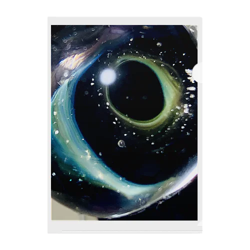 Black Hole Clear File Folder