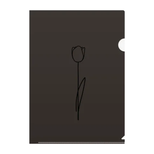  darkcharcoal chocolateBrown Clear File Folder