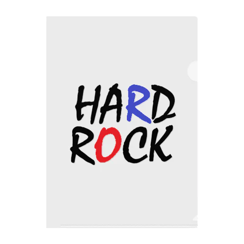 ハードロック　HARDROCK　音楽　バンド　ミュージシャン クリアファイル
