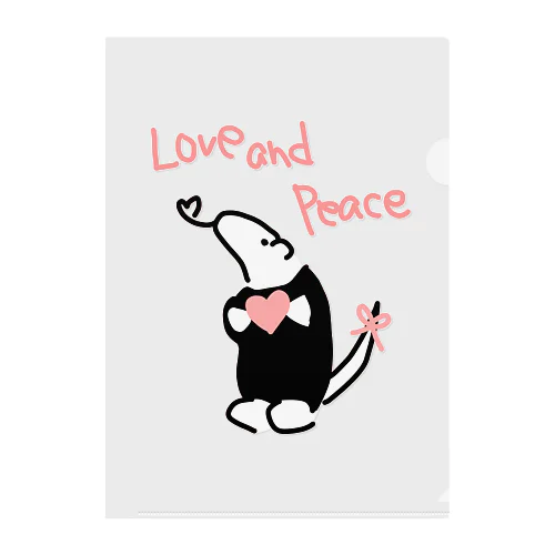 Love and Peace Clear File Folder