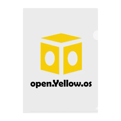 open.Yellow.os公式支援グッズ Clear File Folder