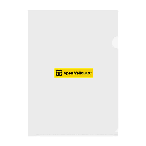 open.Yellow.os公式支援グッズ Clear File Folder