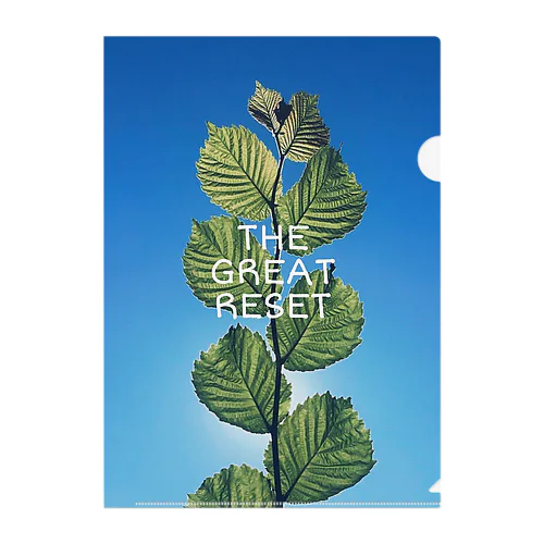 THE GREAT RESET Clear File Folder