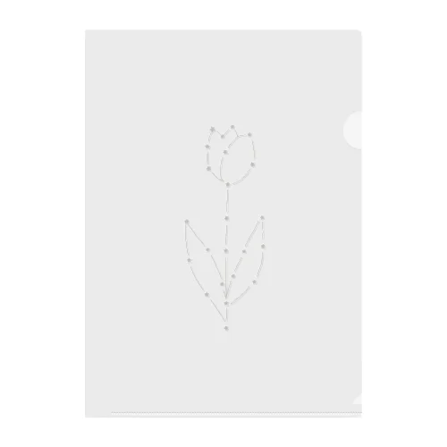 star tulip Clear File Folder