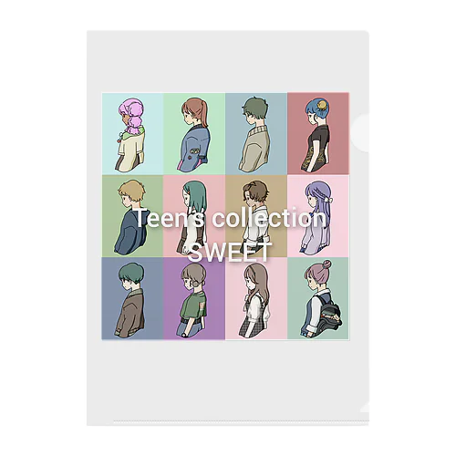 Teen's collection SWEET オリジナルキャラクター集 Clear File Folder