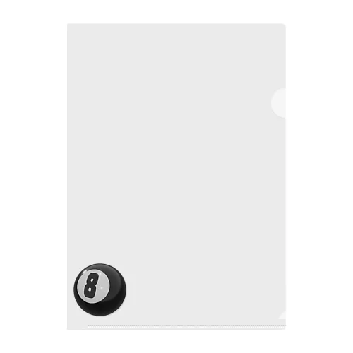 8ball Clear File Folder