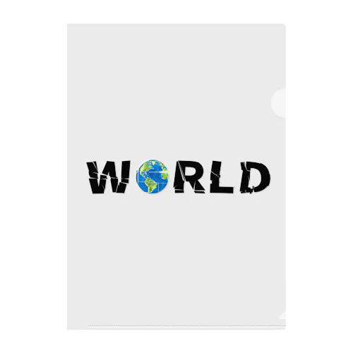 WORLD(英字＋１シリーズ) クリアファイル