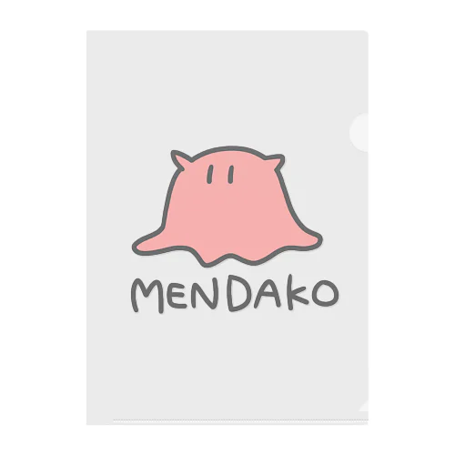 MENDAKO(色付き) Clear File Folder