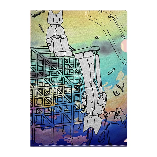 シロとケンジ Clear File Folder