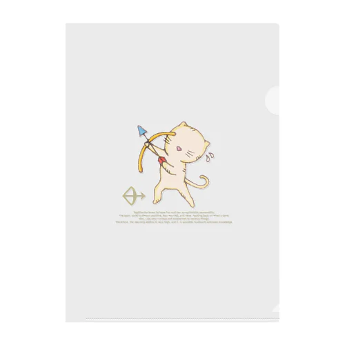 12星座猫 射手座♐️ Clear File Folder