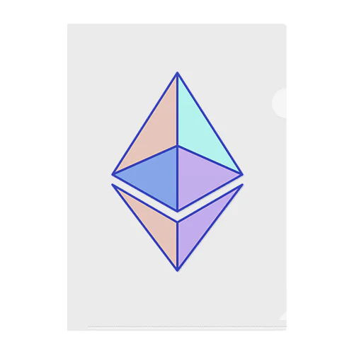eth glyph colored クリアファイル
