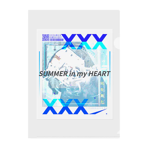 SUMMER in my HEART2022 Clear File Folder
