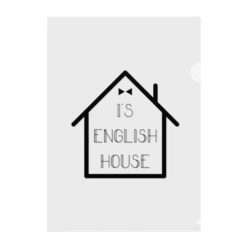 I's ENGLISH HOUSE GOODS クリアファイル