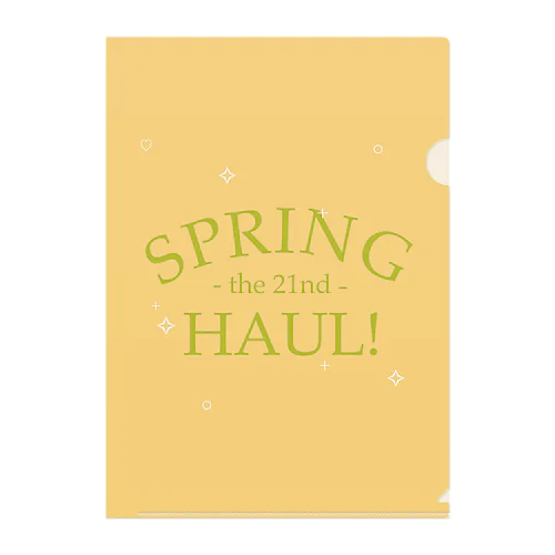Spring Haul     yellow×green クリアファイル