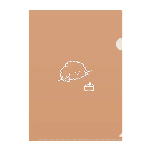 わんことケーキ Clear File Folder