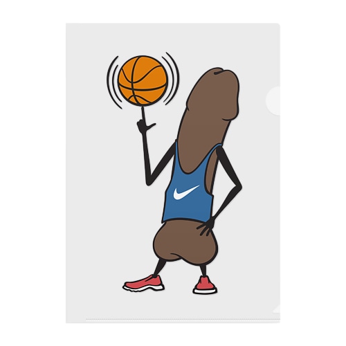Eddie Funky Dick - Basketball Clear File Folder
