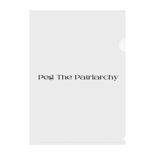 Peg The Patriarchy Clear File Folder