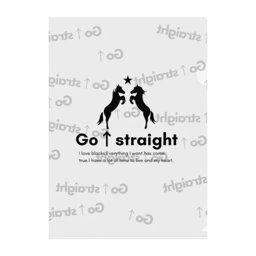 go straightグッズ Clear File Folder