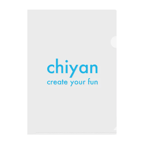 chiyan ロゴ Clear File Folder