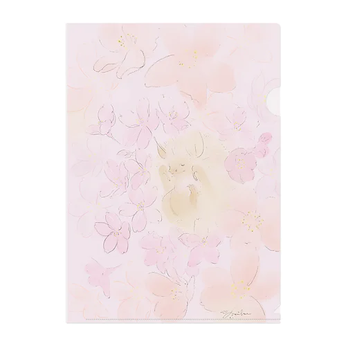 春とコテングコウモリ Clear File Folder