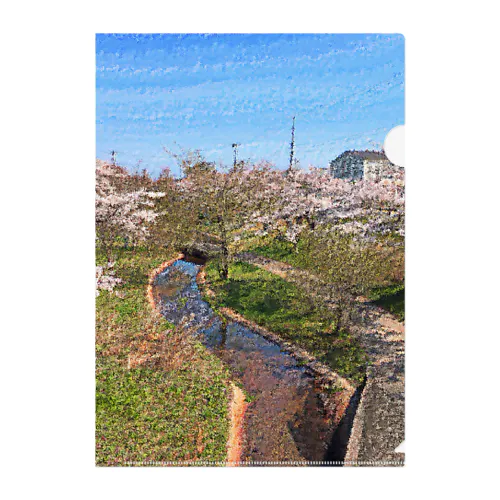 田舎町の風景_2204 Clear File Folder