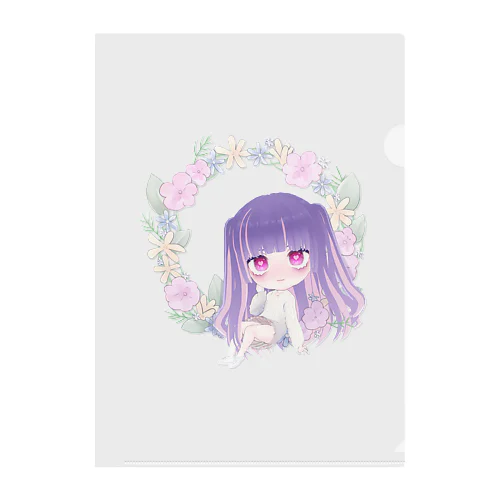 鈴子らん 春爛漫【メンヘラVTuber】 Clear File Folder