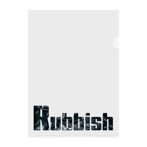 Rubbish ロゴ クリアファイル