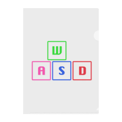 ネオンアート風 WASD 클리어파일