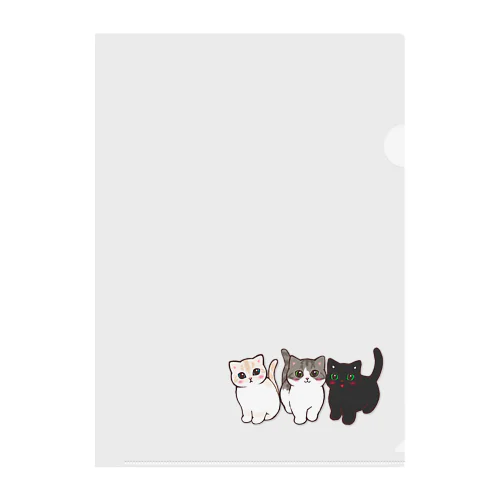 たま農園の猫たち Clear File Folder