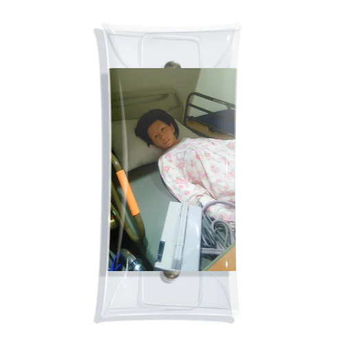 介護人形恐怖の写真 Clear Multipurpose Case