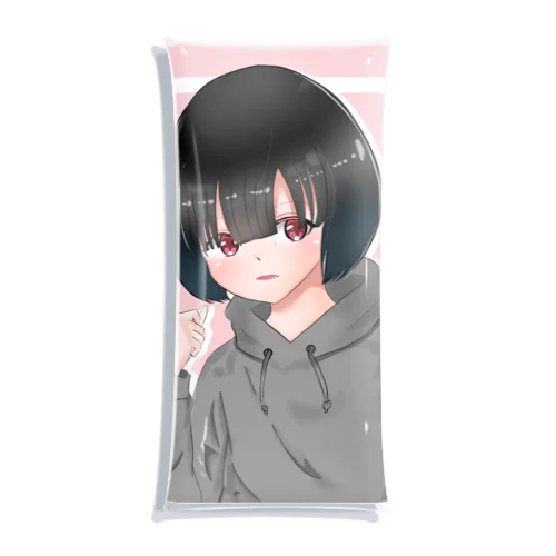 パーカー姿の女の子 Clear Multipurpose Case