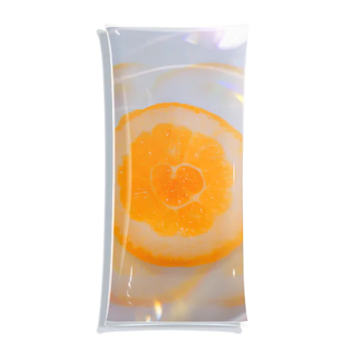 ♡オレンジ Clear Multipurpose Case