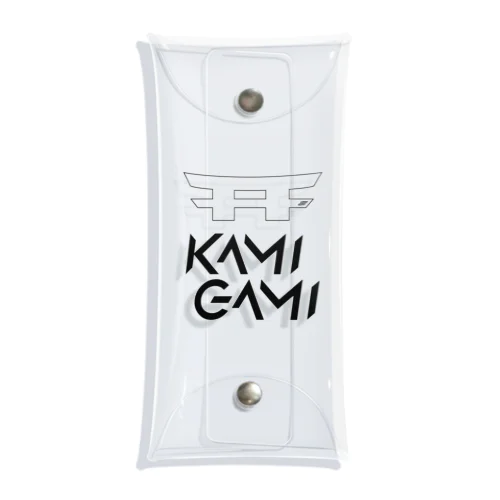 『KAMI-GAMI』logo ブラック Clear Multipurpose Case