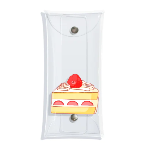 ショートケーキのほほえみくまさん Clear Multipurpose Case