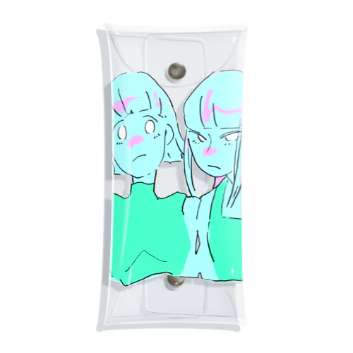 涼しい女の子 Clear Multipurpose Case