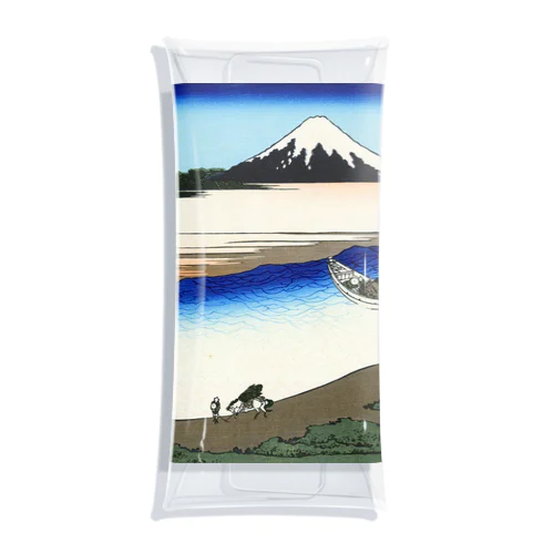 Fujiyama ukiyoe 葛飾北斎_冨嶽　武州玉川 Clear Multipurpose Case