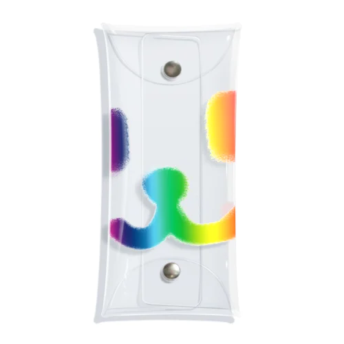 Smile Face Rainbow Clear Multipurpose Case