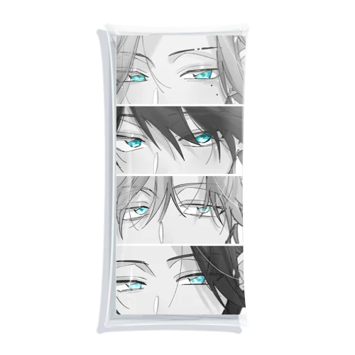 Blue eyes. Clear Multipurpose Case