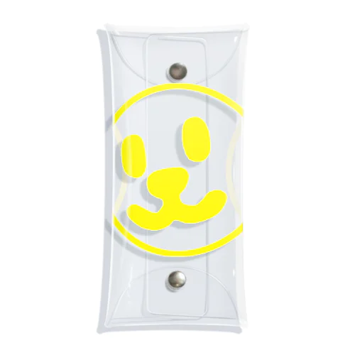 Smile Face Yellow Line Clear Multipurpose Case