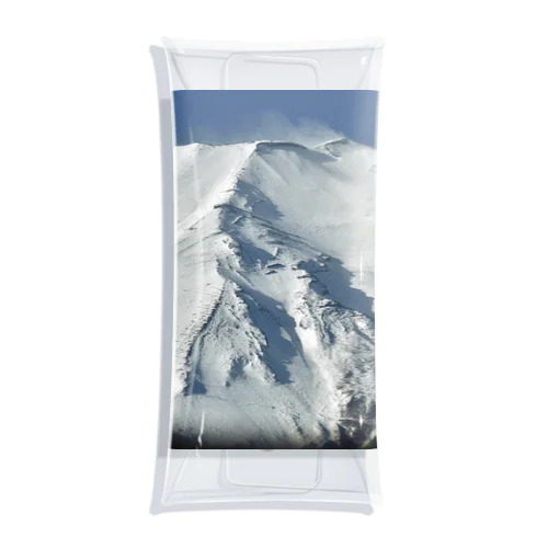 冠雪した富士山_003 Clear Multipurpose Case